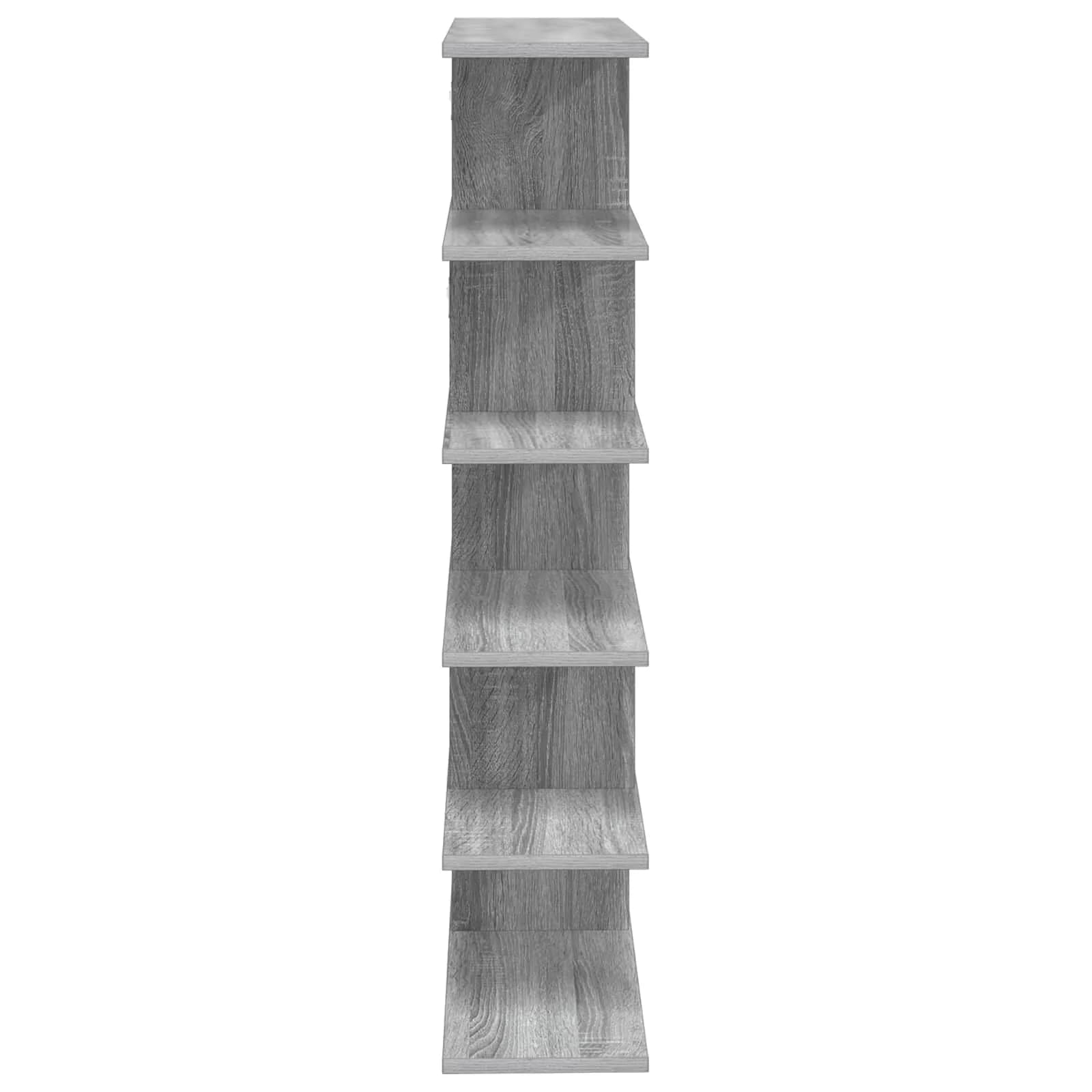 Stenska polica Siva Sonoma 70 x 20 x 100 cm Inženirski les - slika 5