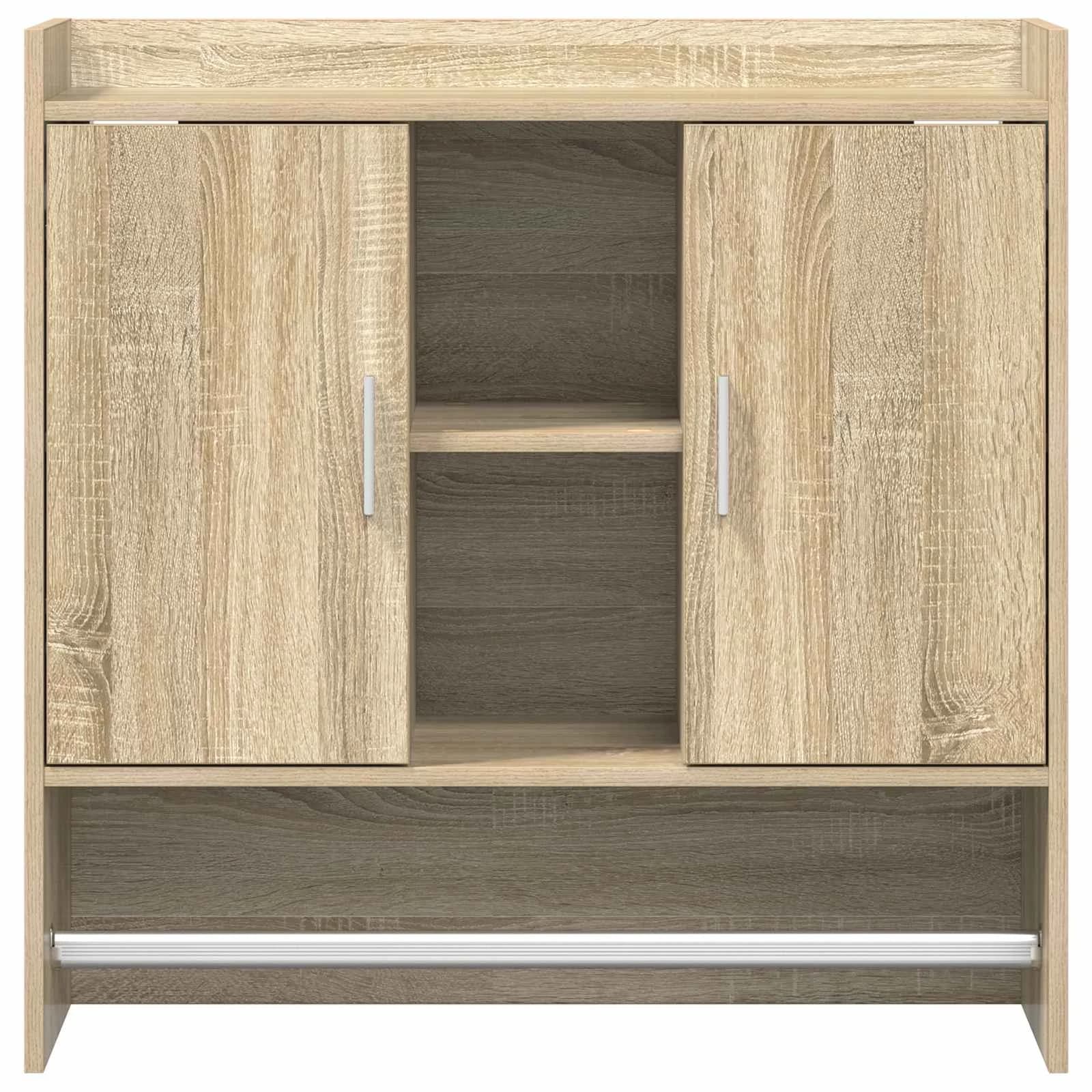 Stenska polica Montaža za steno Sonoma hrast 80 x 36 x 80 cm - slika 4