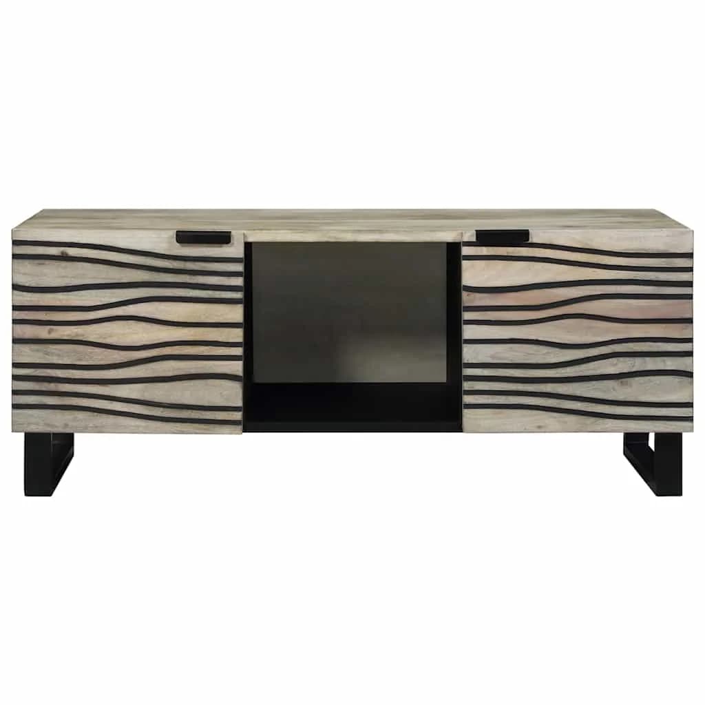 Klubska miza Bela 100 x 54 x 40 cm Inženirski les - slika 3