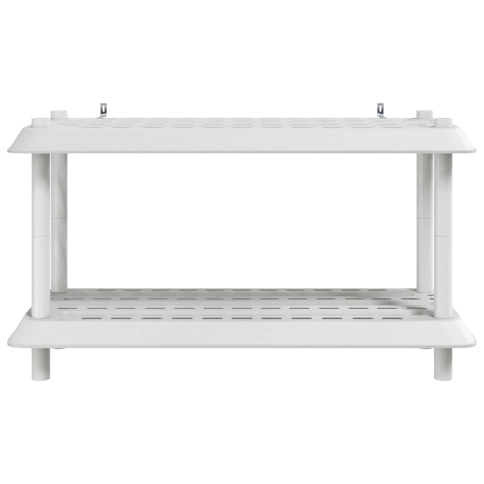 Polična enota 2 nivojev 100 x 40 x 55,5 cm PP Bela - slika 5
