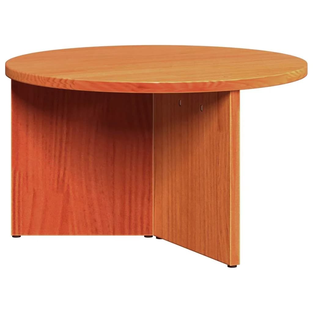 Klubska miza 2 kos Voskast rjav 49 x 49 x 28 cm Trden borov les - slika 6