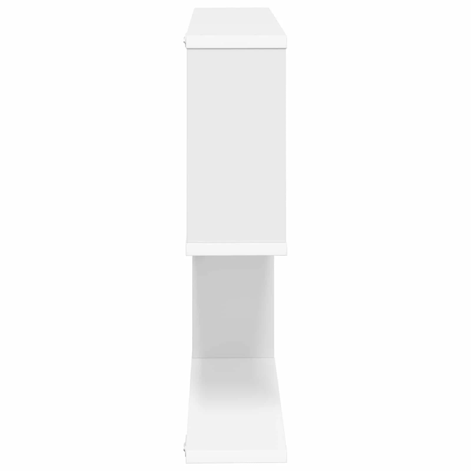 Stenska polica Bela 100 x 12 x 50,5 cm Inženirski les - slika 5