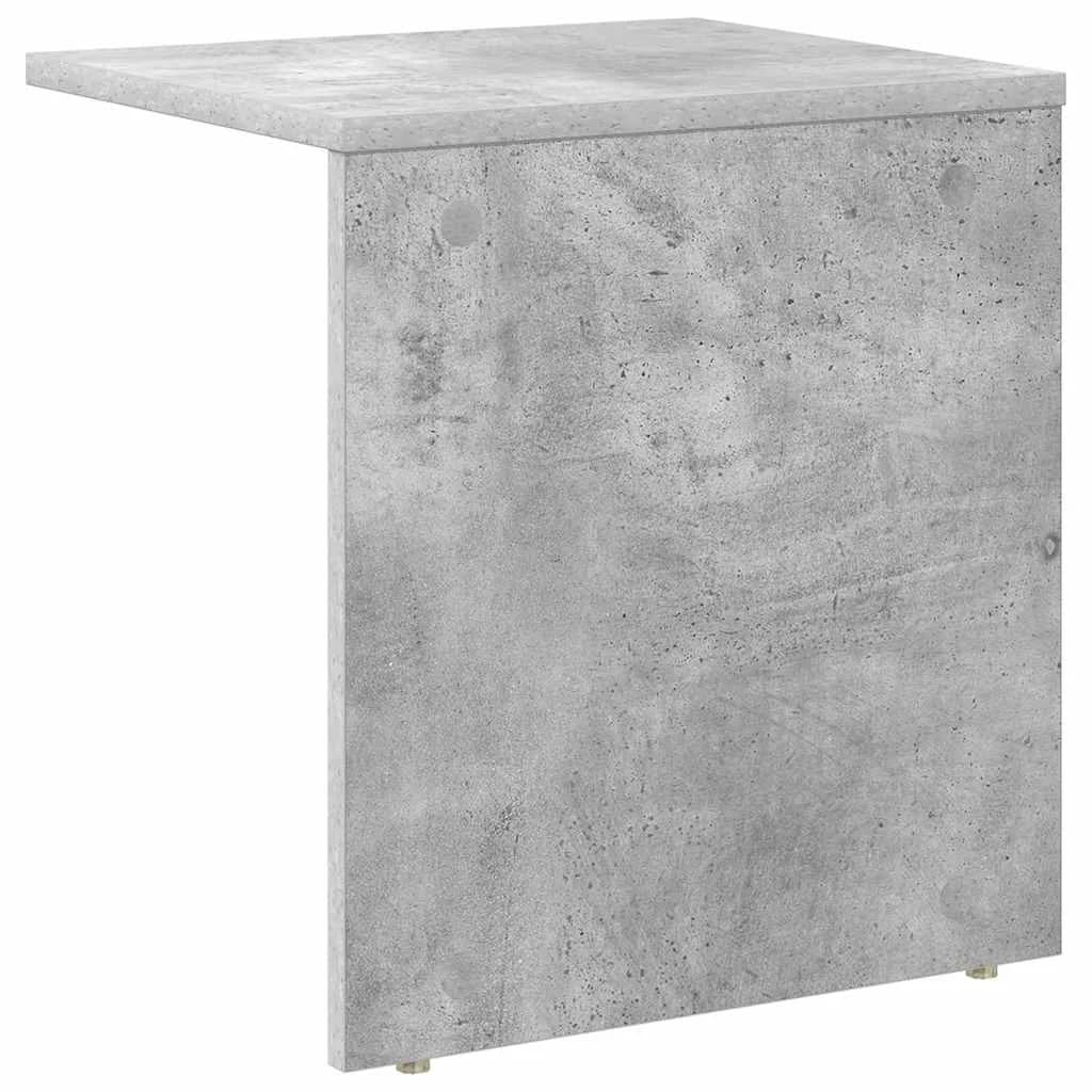 Stranska miza Betonsko siva 37 x 32 x 40 cm Inženirski les - slika 7