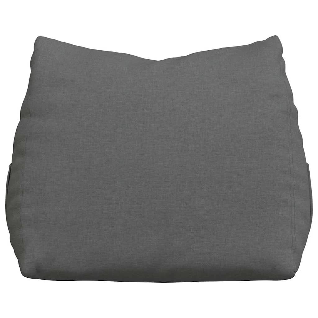 Poglavni vzglavnik Temno siva 60 x 20 x 50 cm blago - slika 6