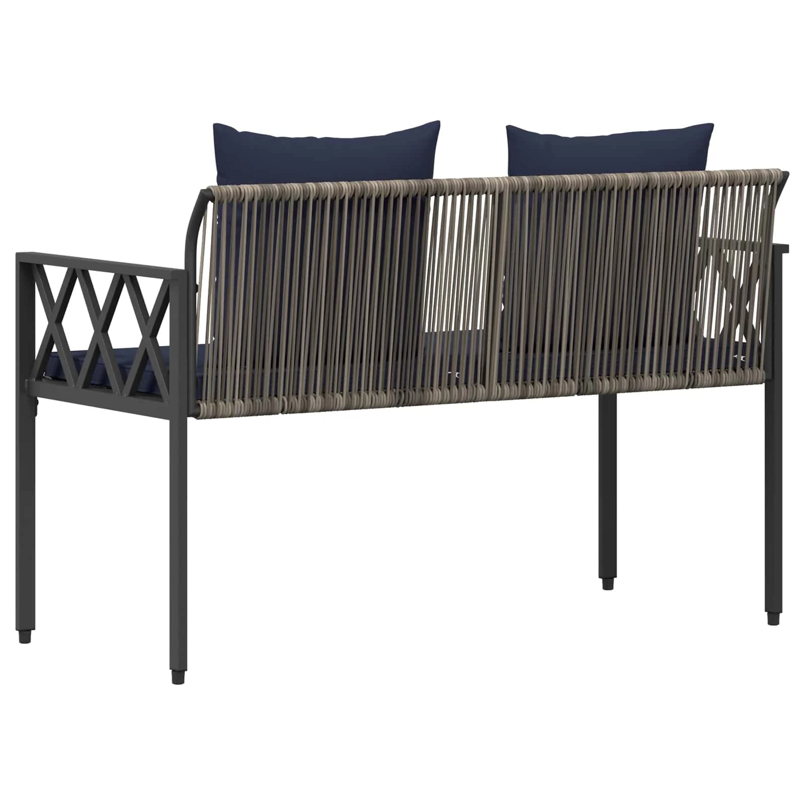 Zunanje klopi 2 -Seater 116 x 56 x 75 cm poli ratan - slika 7