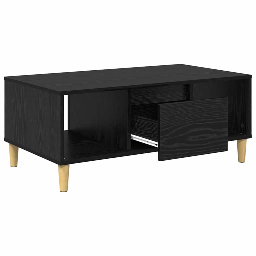Klubska miza Črna Orehovina 90 x 50 x 26.5 cm Inženirski les - slika 5