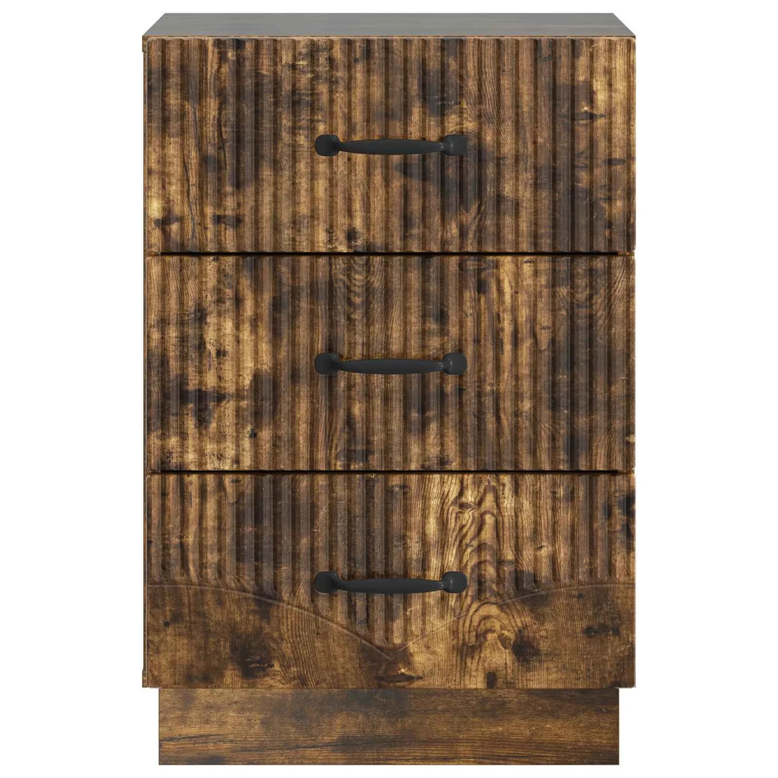 Nočna omarica Dimljen hrast 43 x 41 x 63,5 cm Inženirski les - slika 5