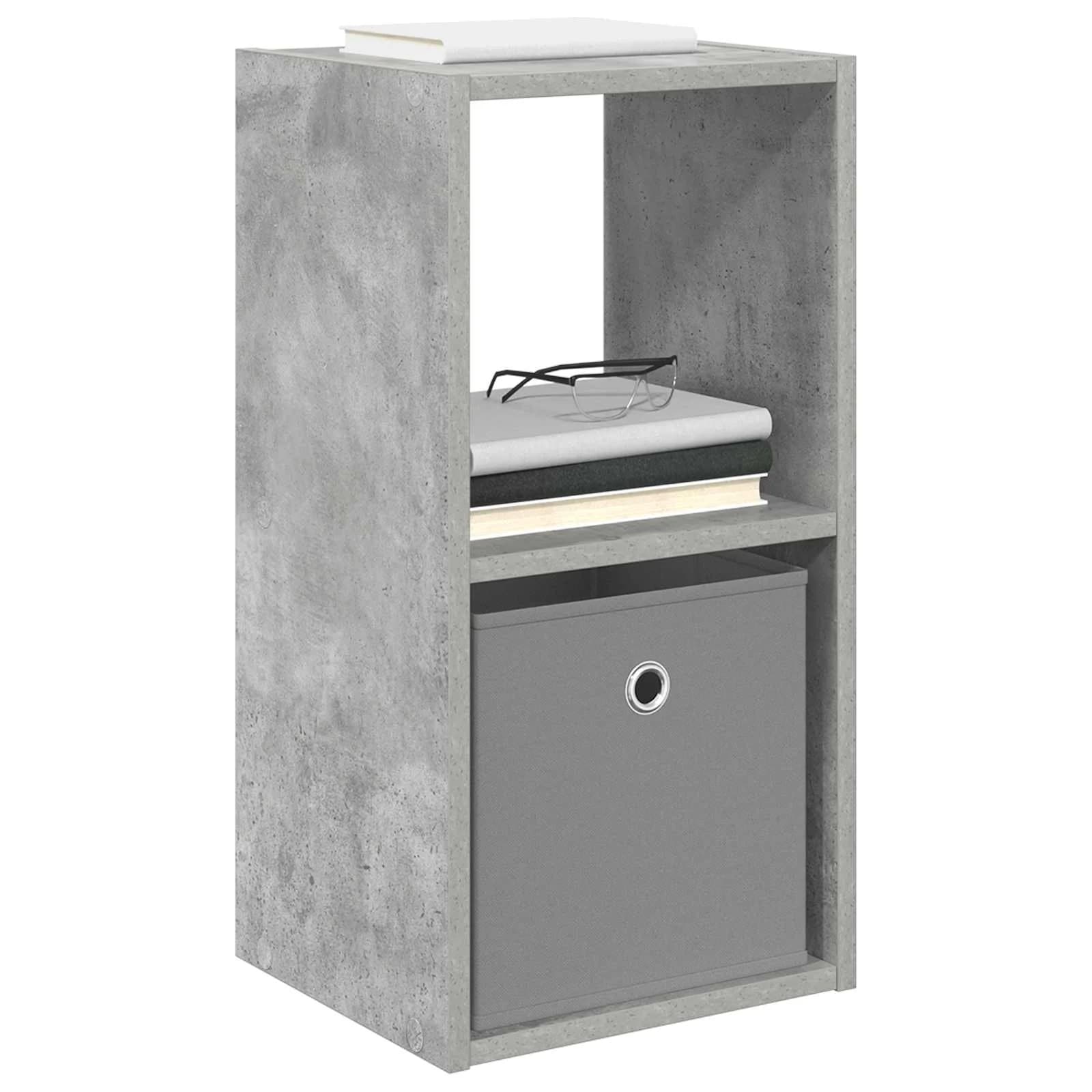 Nočna omarica 2 kos Betonsko siva 30,5 x 27 x 59,5 cm - slika 3