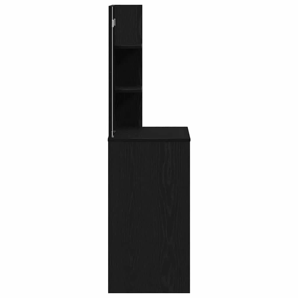 Toaletna mizica s predalom Črna Orehovina 74,5 x 40 x 141 cm - slika 8