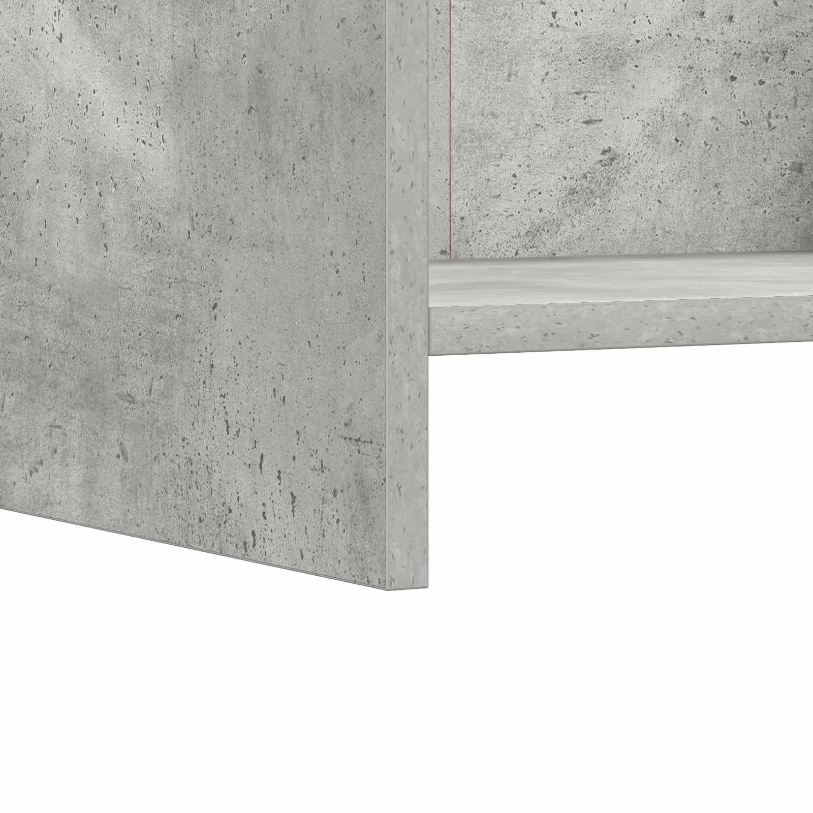 Knjižna omara Betonsko siva 30 x 30 x 111 cm Inženirski les - slika 7