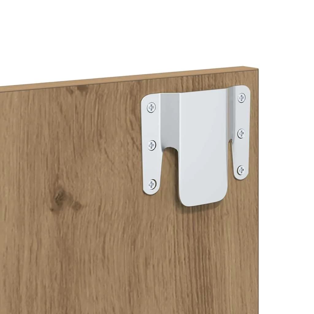 Stenska nočna omarica 2 kos Umetni hrast 48,5 x 32,5 x 80 cm - slika 10