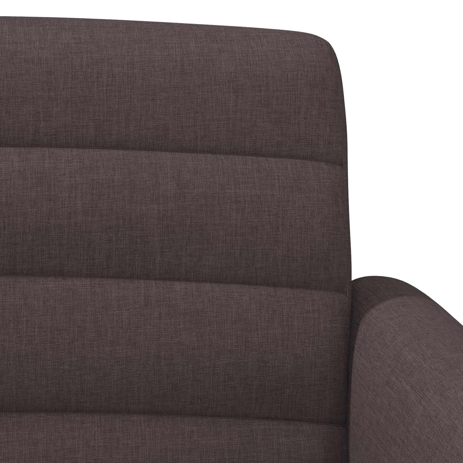 Dvojnica s gumbi Temno rjava 116 x 67 x 80 cm Blago - slika 7