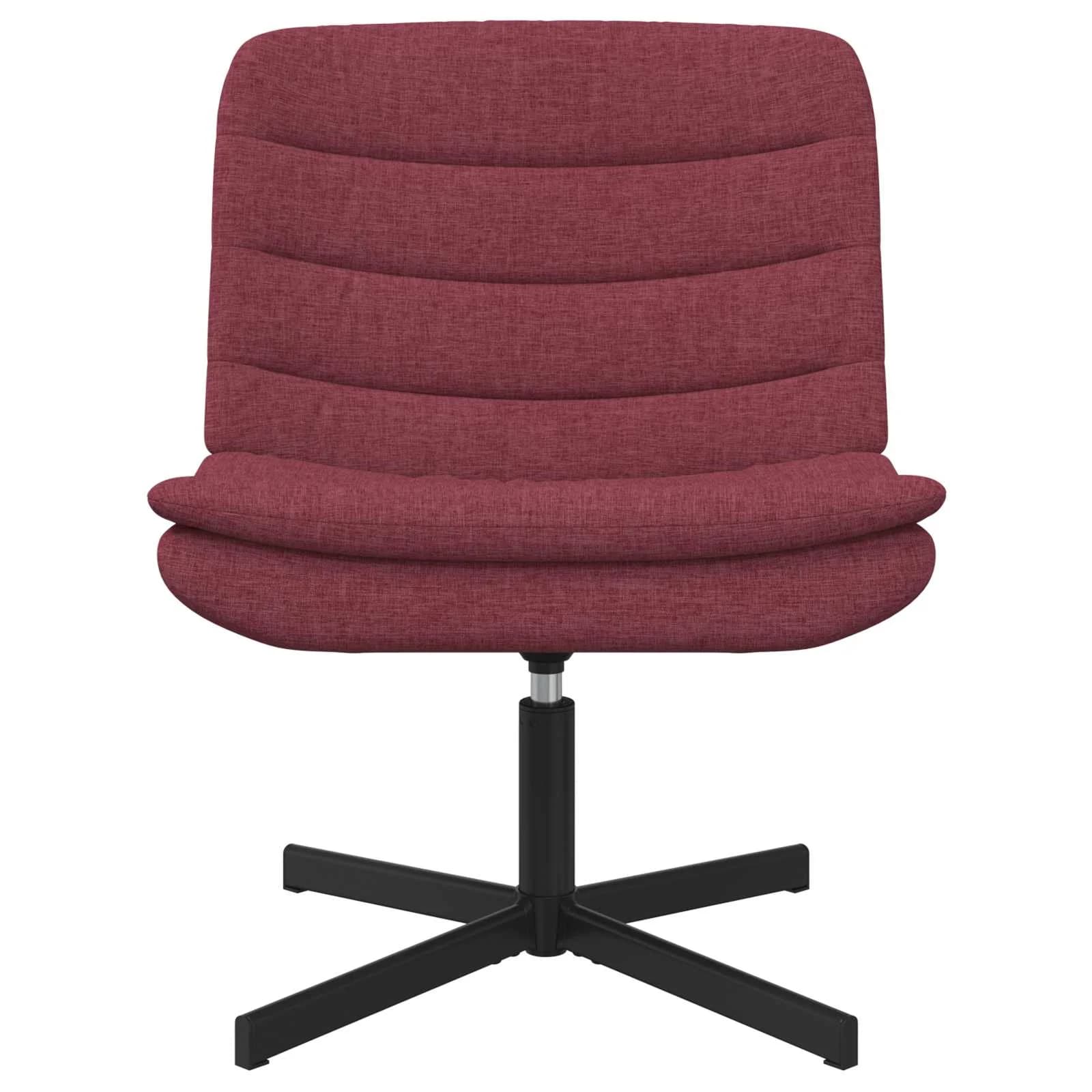 Vrtljiv stol Vinorodna rdeča 63 x 75 x 76 cm blago - slika 2