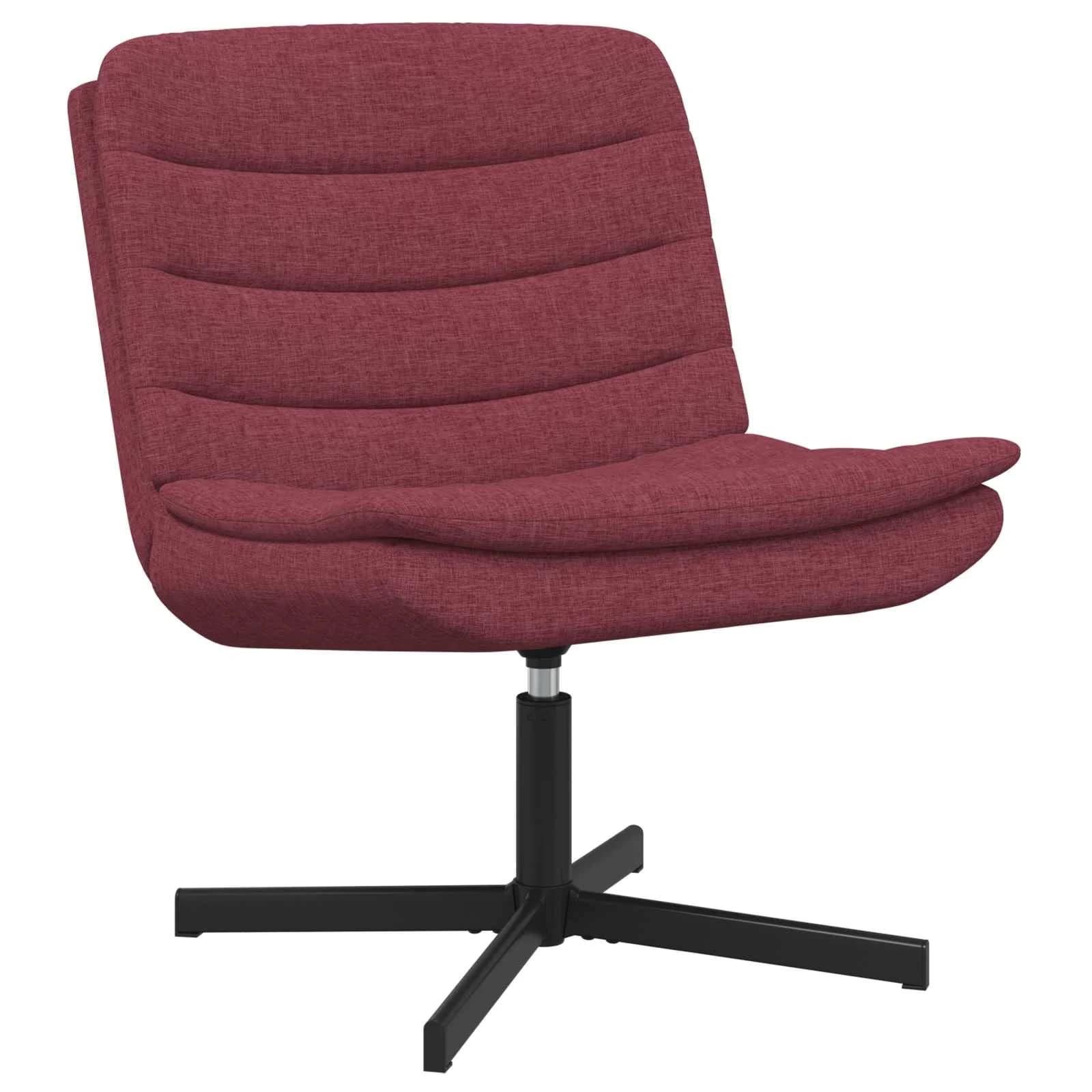 Vrtljiv stol Vinorodna rdeča 63 x 75 x 76 cm blago