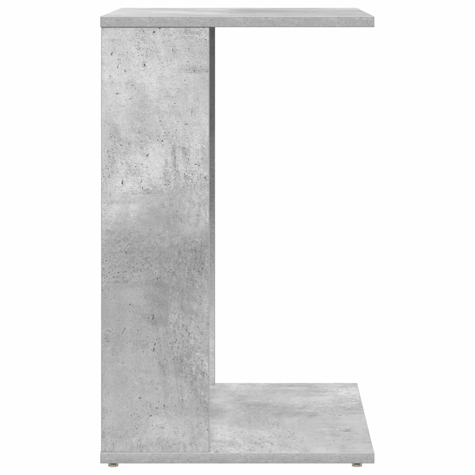 Stranska miza Betonsko siva 40 x 38 x 62,5 cm Inženirski les - slika 6