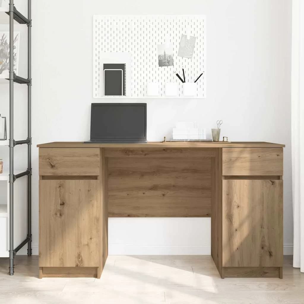 Miza artisan hrast Inženirski les 140 x 49 x 76 cm - slika 4