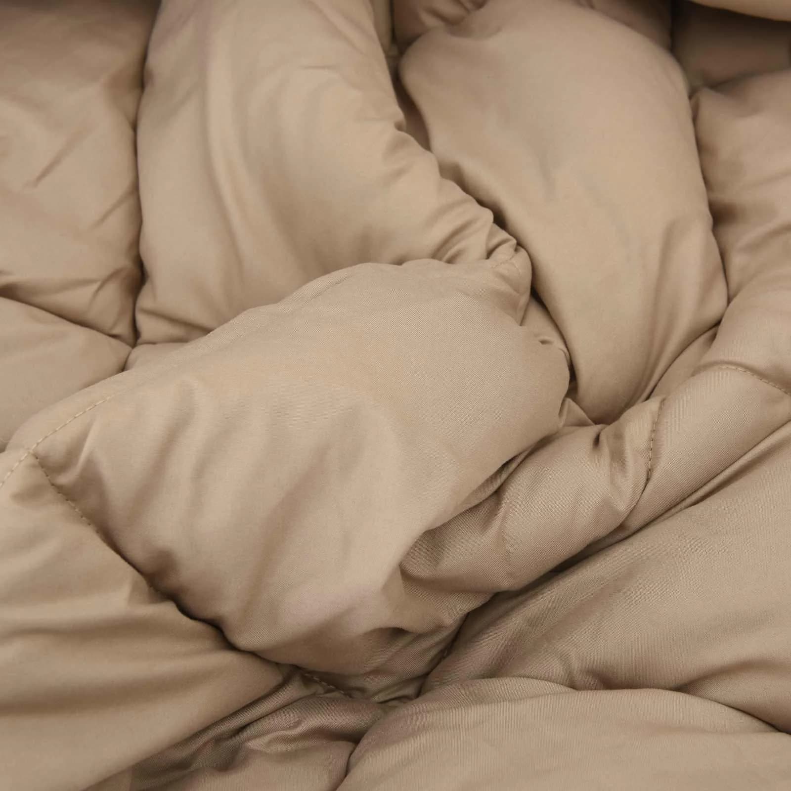 Zimska posteljnina 135 x 200 cm 450 gsm Taupe - slika 6