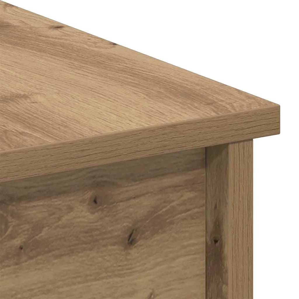 Klubska miza Umetni hrast 102 x 50,5 x 46,5 cm Inženirski les - slika 8