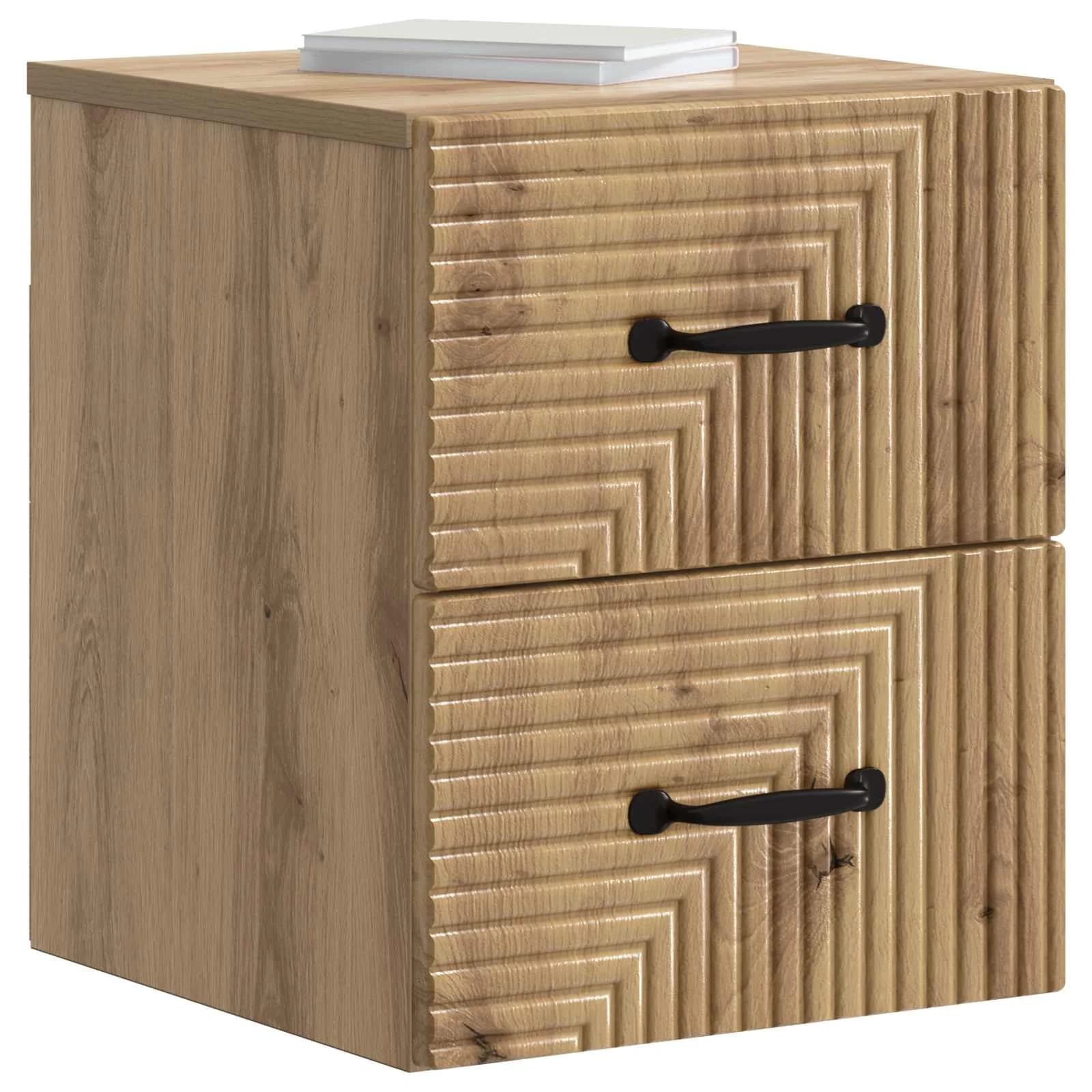 Stenski nočni omarici Artisan hrast 34,5 x 33 x 40 cm - slika 3
