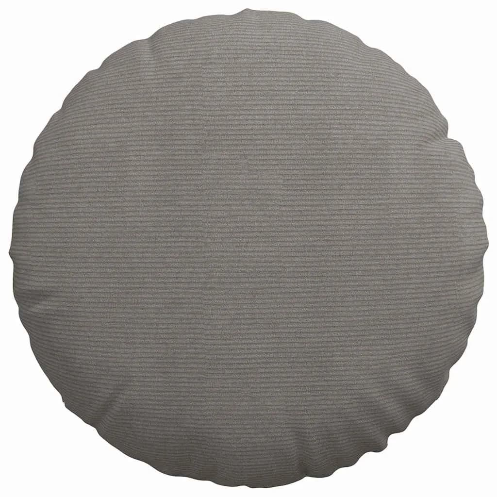 Sedežne blazine 2 kos Žametna tkanina Svetlo siva Ø 80 cm - slika 6