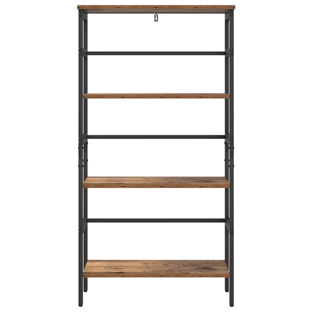 Knjižna polica 3 nivojev 60 x 29,5 x 115 cm Inženirski les - slika 5