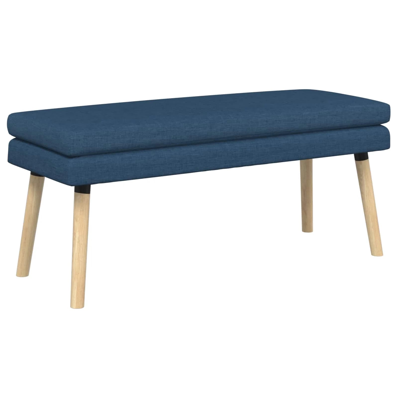 Dvojna klop Modra 110 x 40 x 47 cm Blago - slika 2