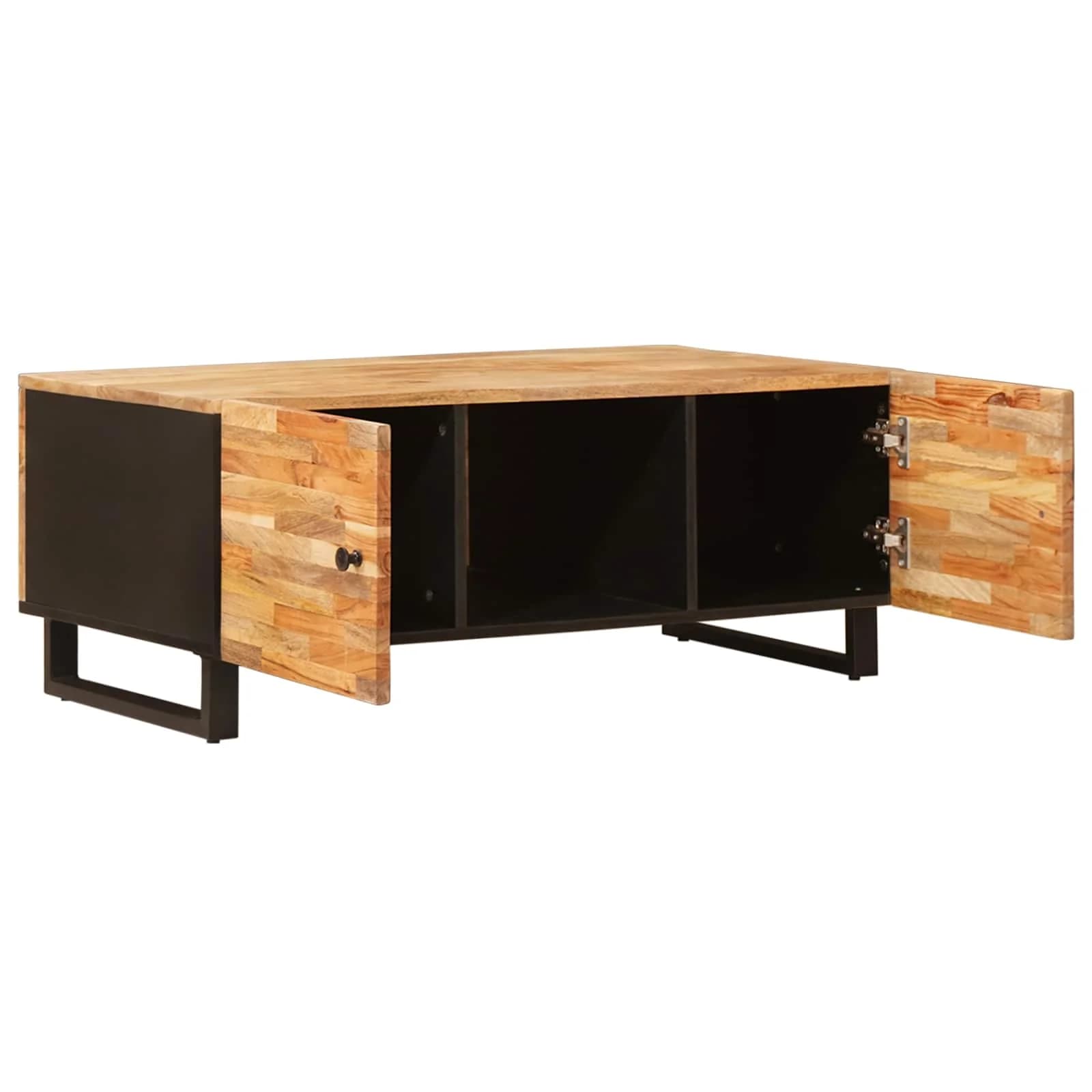 Klubska miza Rjava 100 x 54 x 40 cm Masiven les manga - slika 2