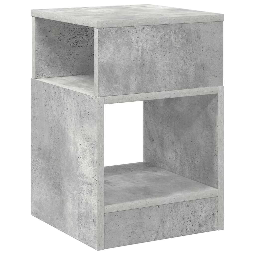 Stranska miza Betonsko siva 30,5 x 30 x 45 cm Inženirski les - slika 2