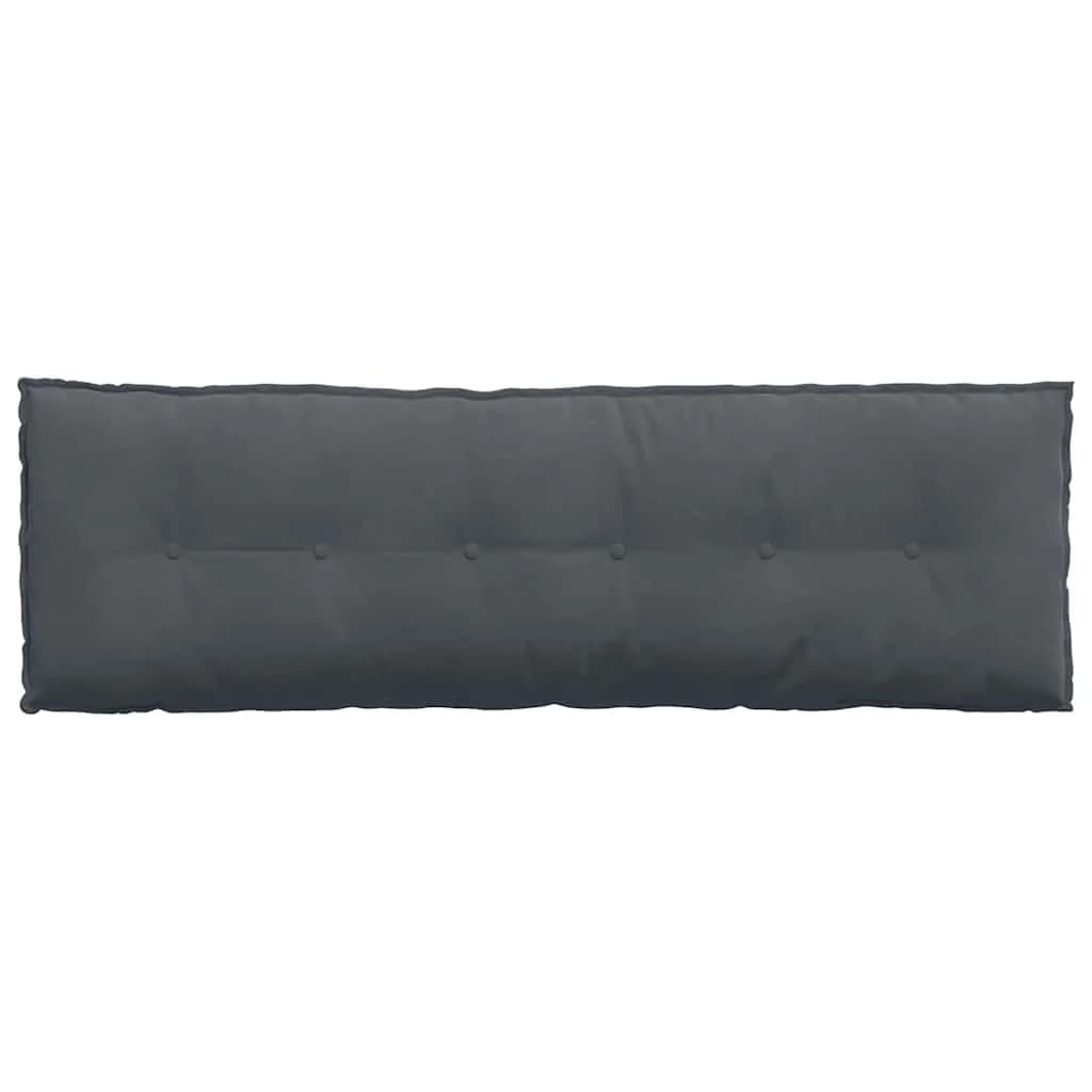 Poglavni vzglavnik Temno siva 160 x 50 cm Žametna tkanina - slika 6