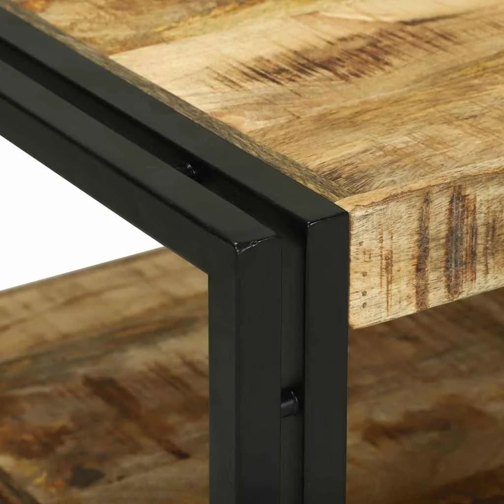 Klubska miza Rjava 120 x 50 x 38 cm Masiven les manga - slika 6