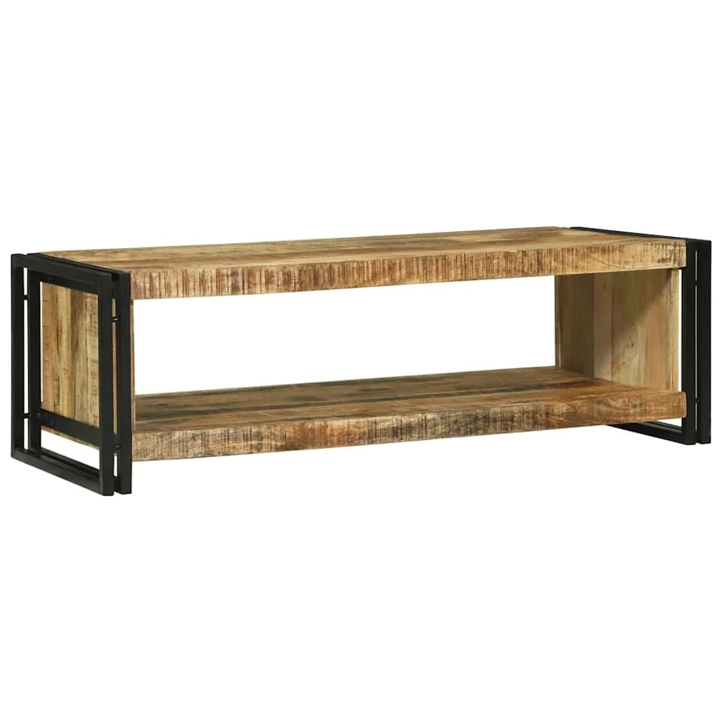 Klubska miza Rjava 120 x 50 x 38 cm Masiven les manga - slika 2