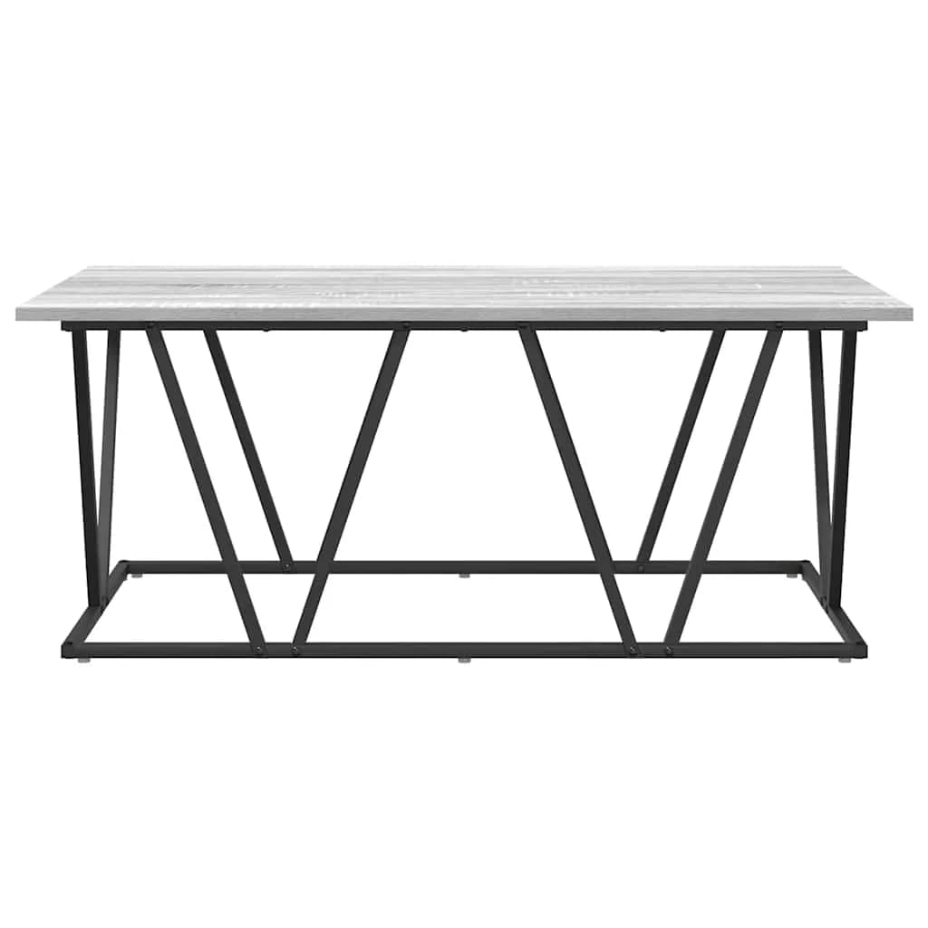 Klubska miza Siva 100 x 50 x 40 cm Konstrukcijsko les in kovina - slika 5