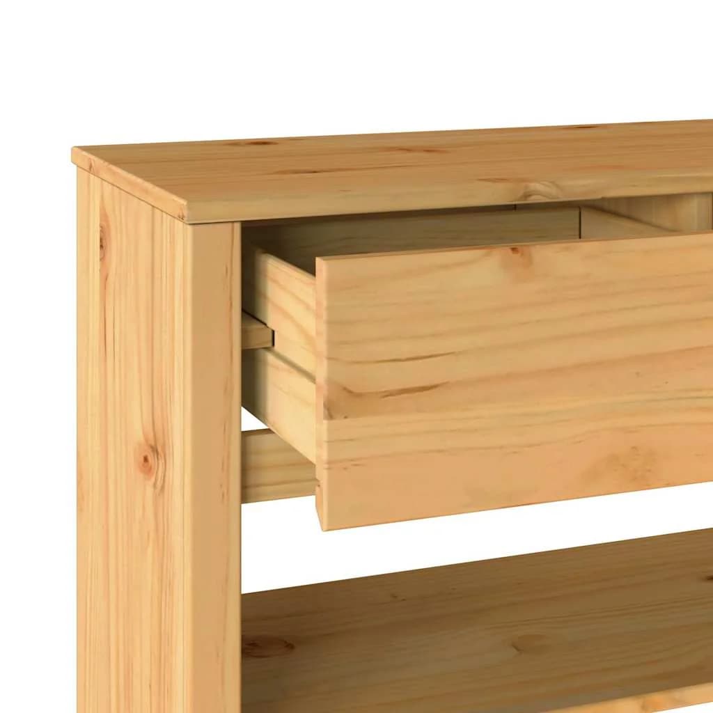 Konzolna miza s predalom Drammen Hrast 89,5 x 37 x 73 cm - slika 9