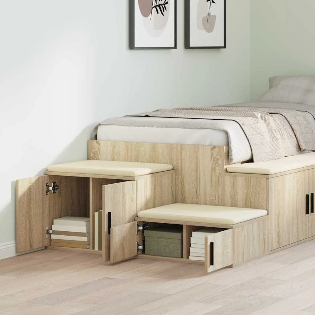 Omarica za shranjevanje 2 kos Sonoma hrast 103 x 41 x 40 cm - slika 4