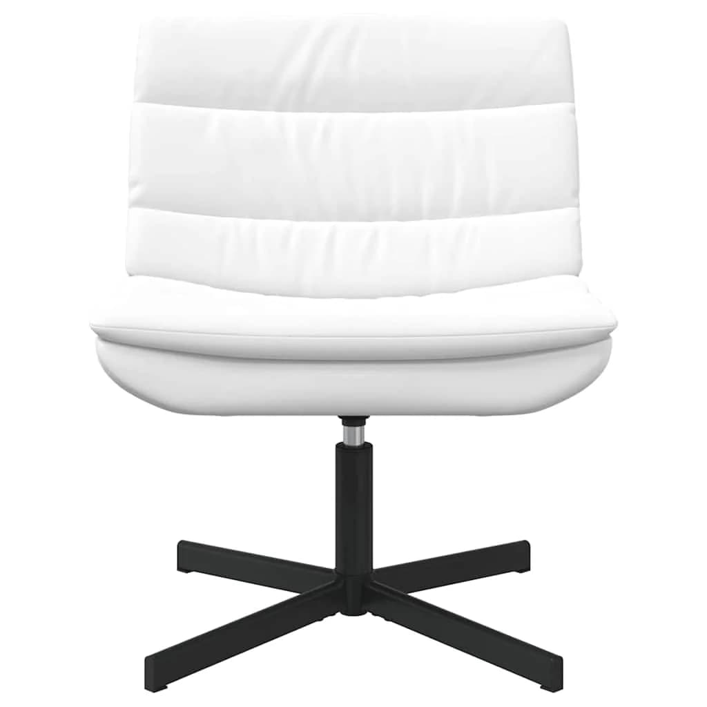 Vrtljiv stol Bela 63 x 75 x 76 cm Umetno usnje - slika 4