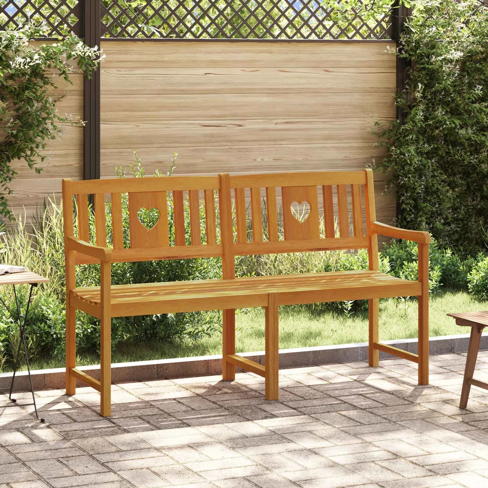 Zunanja klop Naravna 150 x 55,5 x 90 cm Masiven les akacije