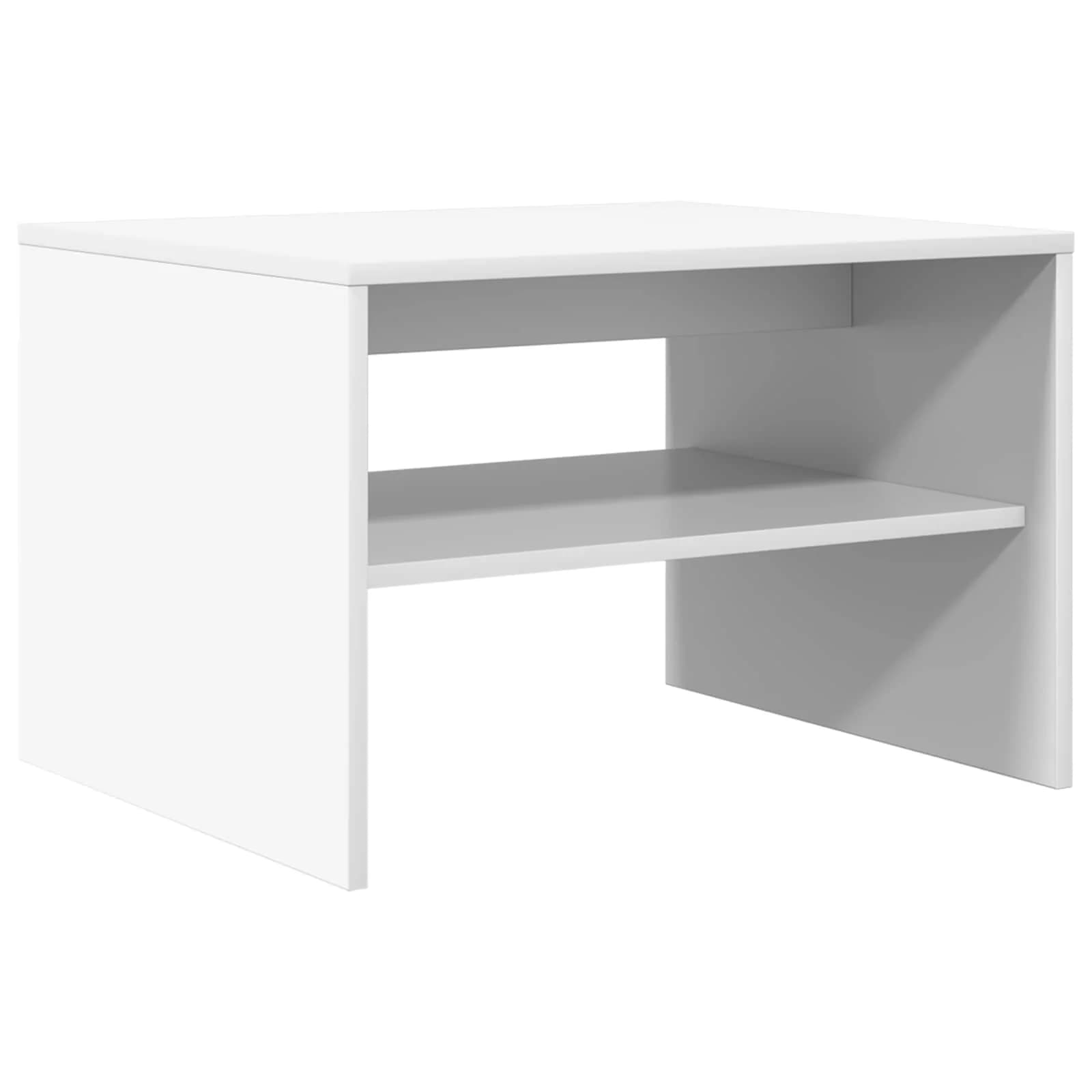 Klubska miza Bela 60 x 50 x 40 cm Inženirski les - slika 2