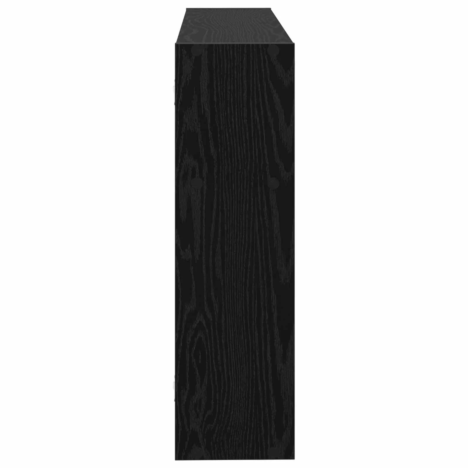 Stenska polica Montaža za steno Črni hrast 95 x 20 x 69,5 cm - slika 5