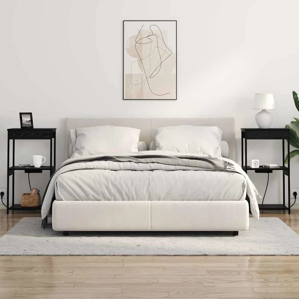 Nočna omarica Črna Orehovina 41 x 31 x 76 cm Inženirski les - slika 4