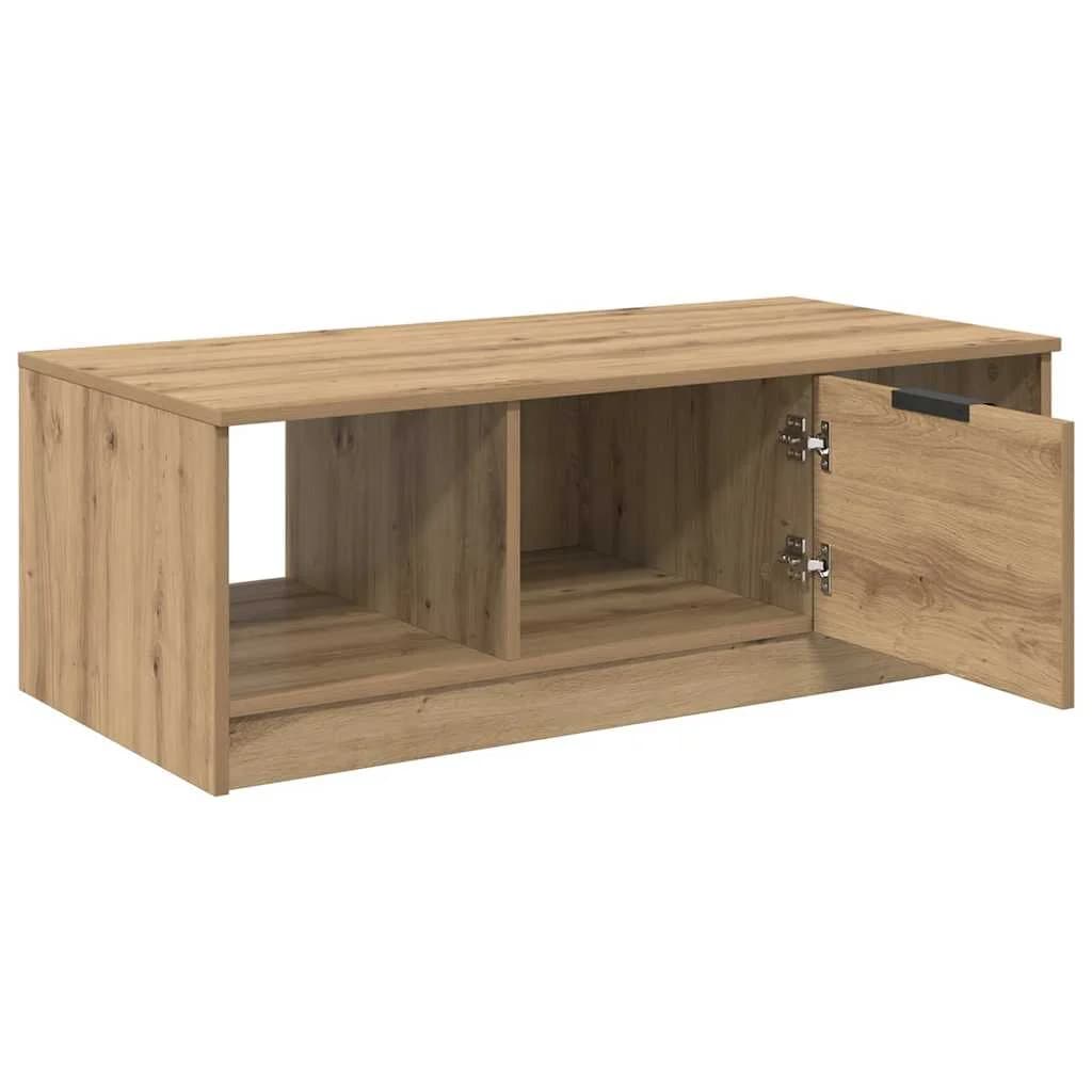 Klubska miza Umetni hrast 102 x 50 x 36cm Inženirski les - slika 5