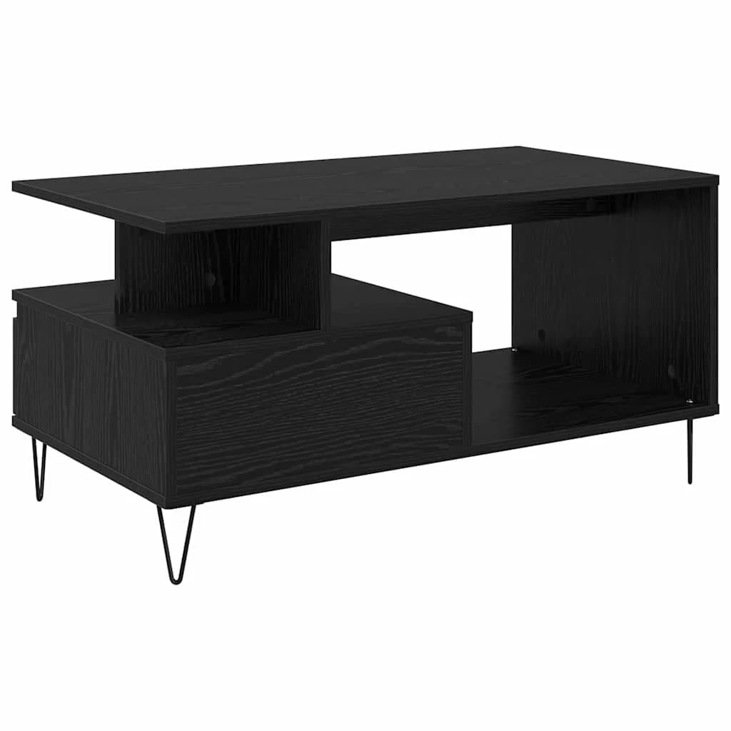 Klubska miza Črna Orehovina 90 x 49 x 45 cm Inženirski les - slika 8
