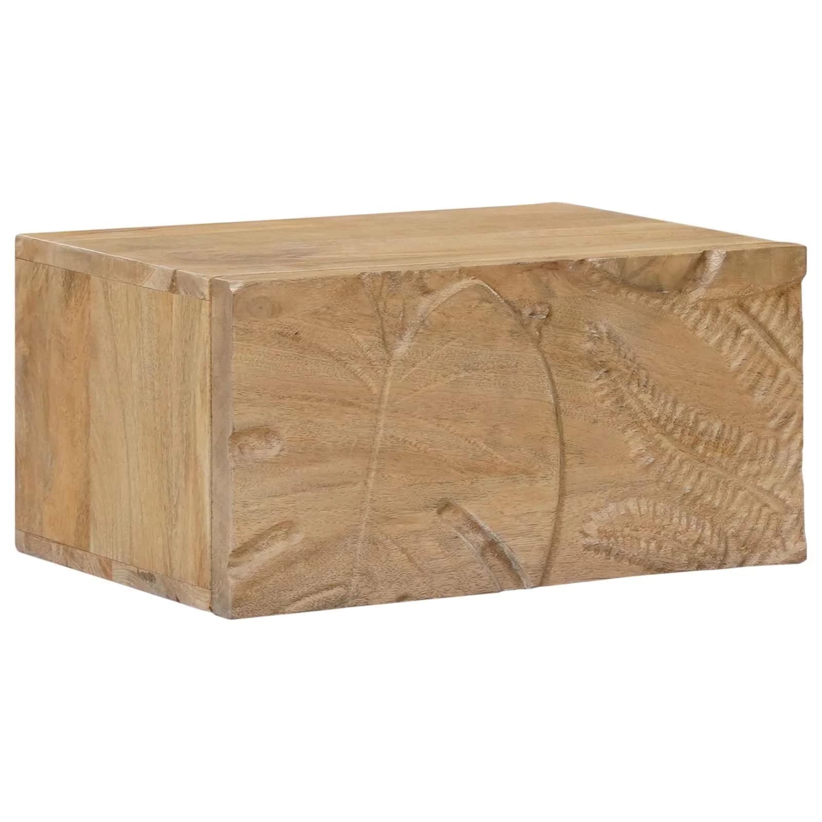 Ročno izdelana nočna omarica Teak rjava 40 x 30 x 20 cm - slika 4
