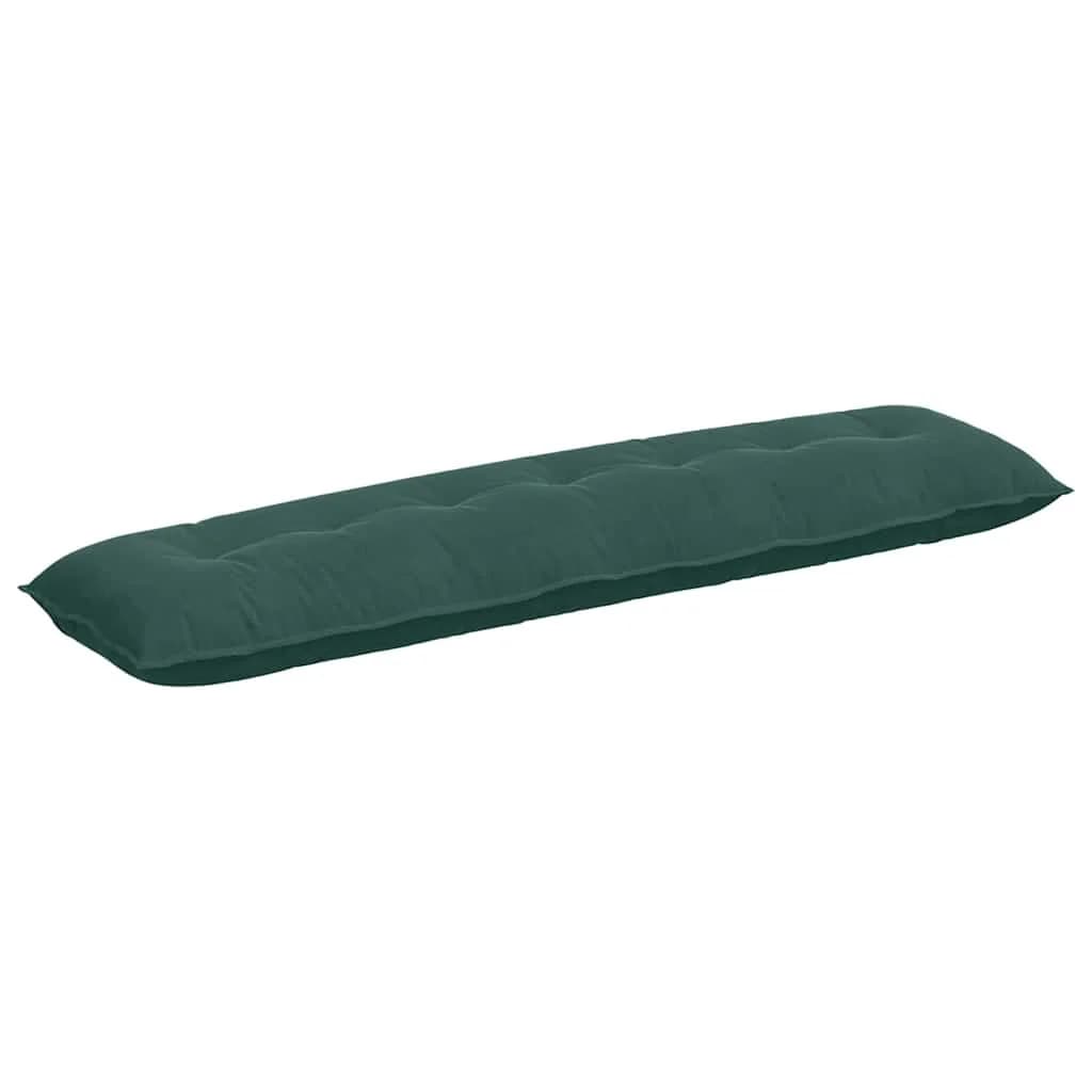 Poglavni vzglavnik Temno zelena 200 x 50 cm Žametna tkanina - slika 2