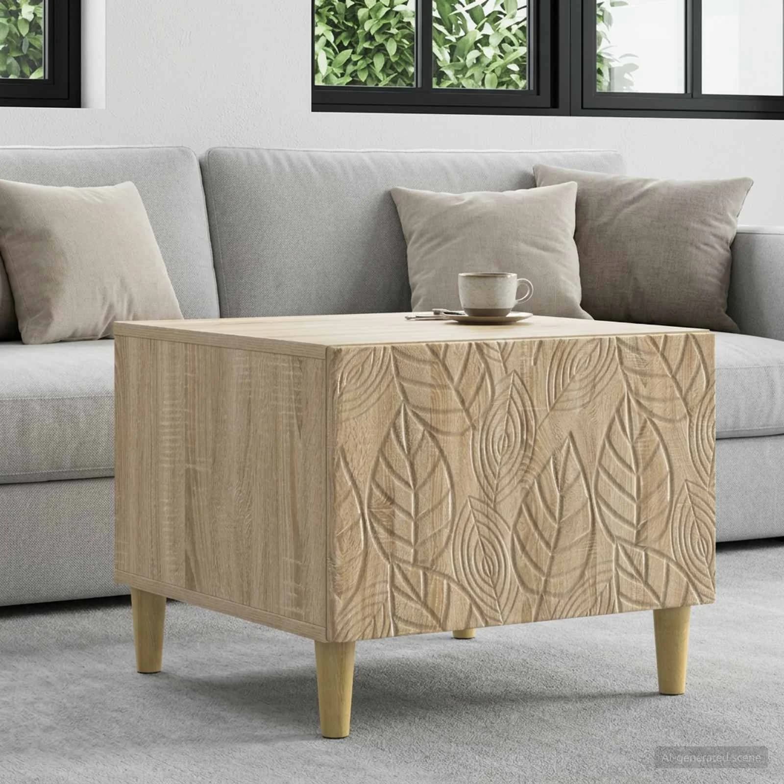 Klubska miza Sonoma hrast 50 x 49 x 40 cm Inženirski les