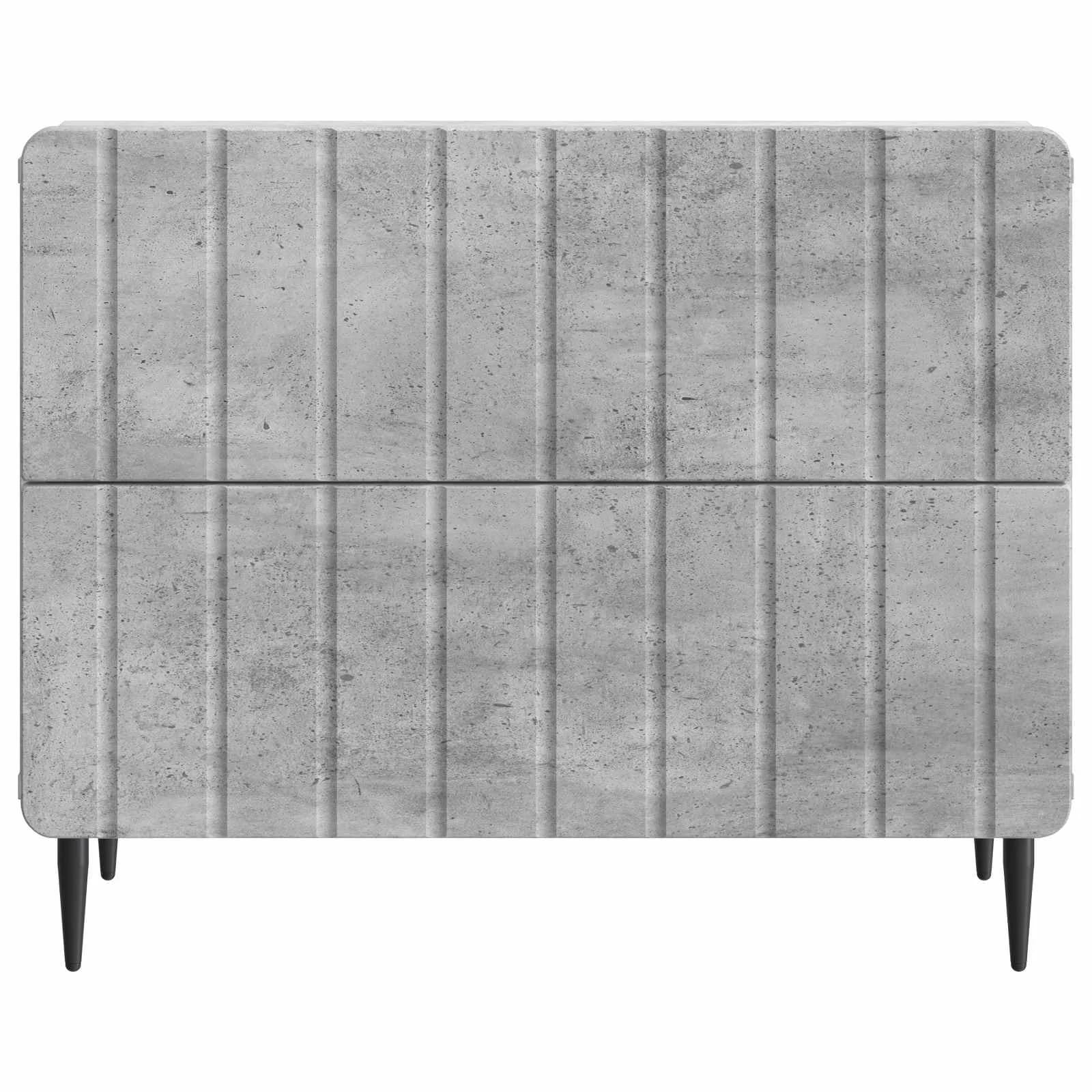Nočna omarica Betonsko siva 62 x 34,5 x 49,5 cm Inženirski les - slika 5