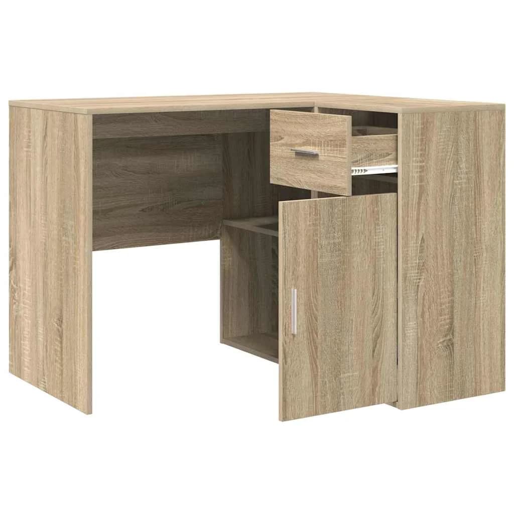 Kotniška miza s predalom Sonoma hrast 102 x 88 x 75 cm - slika 7