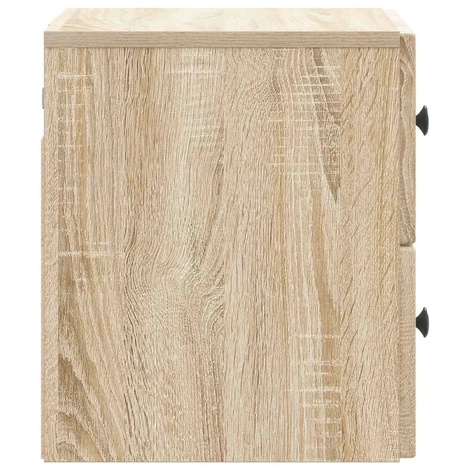 Stenski nočni omarici 2 kos Sonoma hrast 33 x 34,5 x 40 cm - slika 8