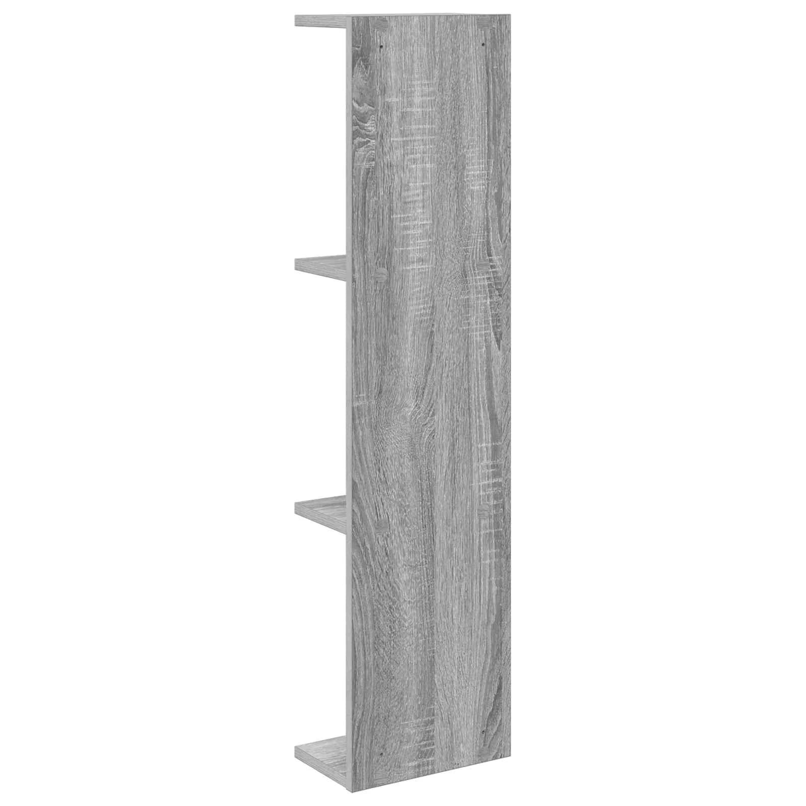 Stenska polica 2 kos Siva Sonoma 22 x 15 x 100 cm - slika 6