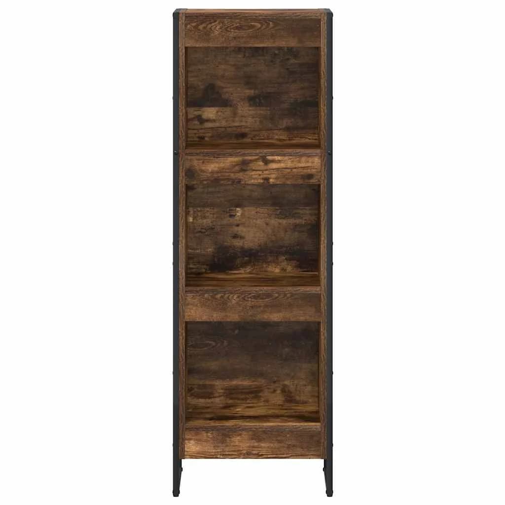 Knjigovni omar 40 x 30 x 121 cm Inženirski les Dimni hrast - slika 5