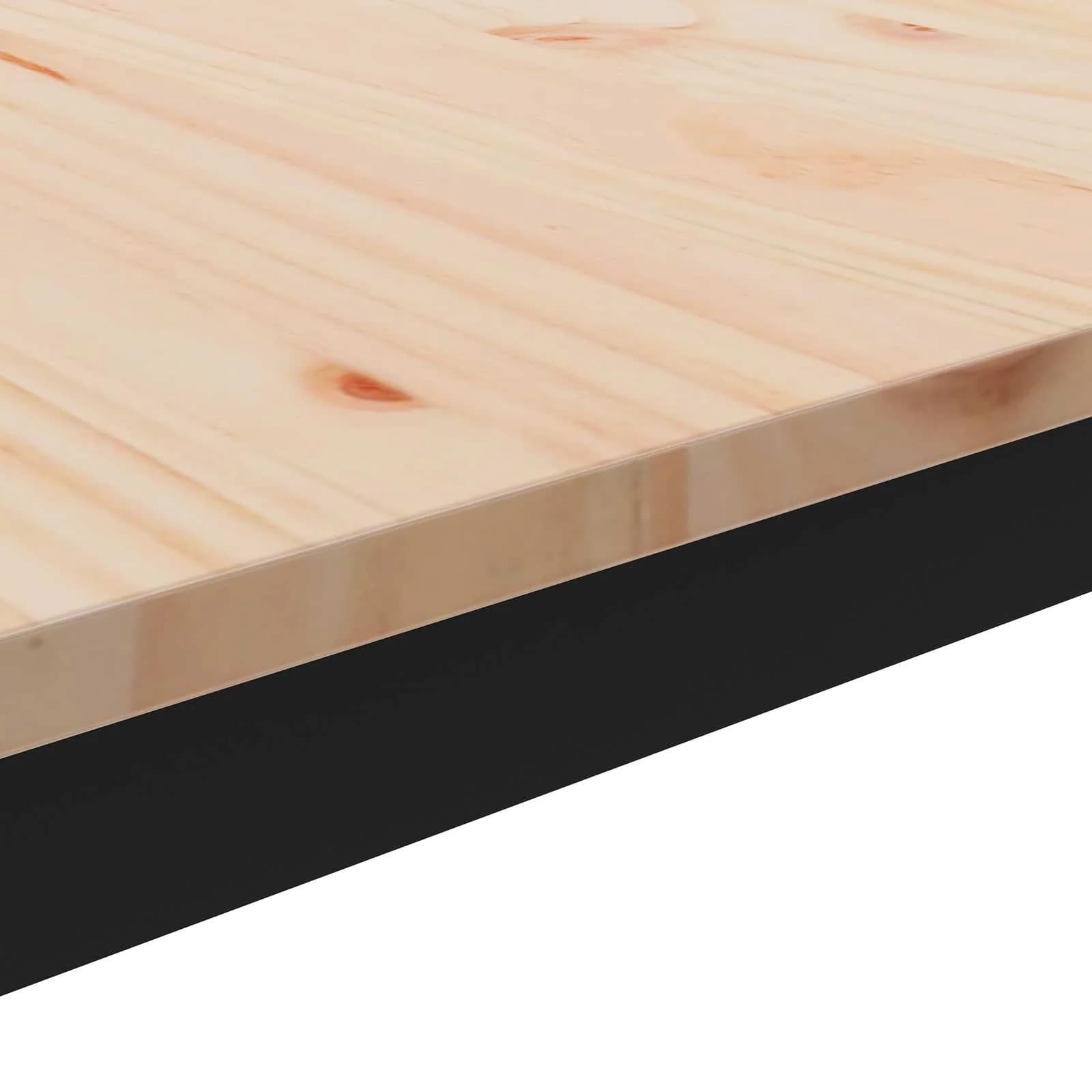 Klubska miza Naravna 60 x 50 x 36 cm Masivno borovo les - slika 8